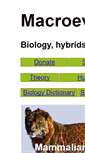 Mobile Screenshot of macroevolution.net